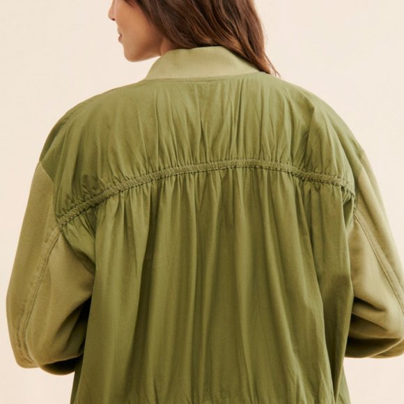 Free People We The Free Karma Bomber Jacket Top New S - Picture 3 of 9